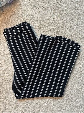 Black striped pants
